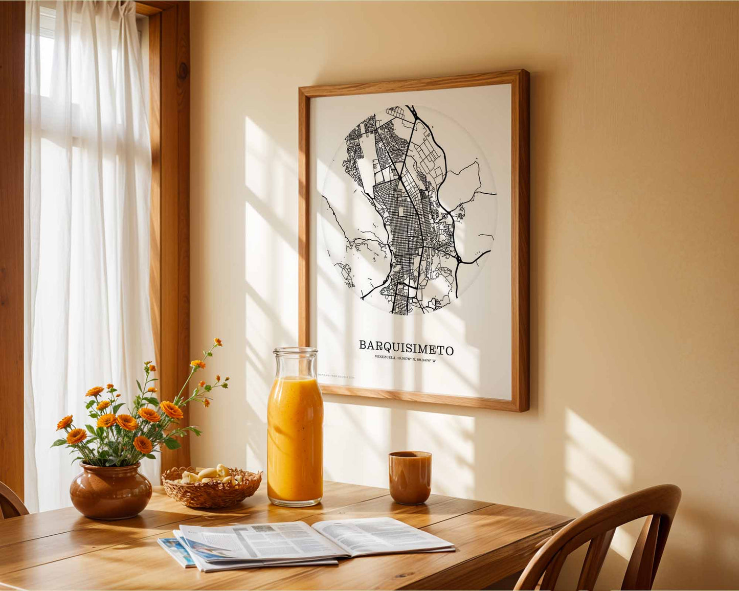 Minimalist Barquisimeto city Print | Modern Wall Art | Barquisimeto Poster Decor